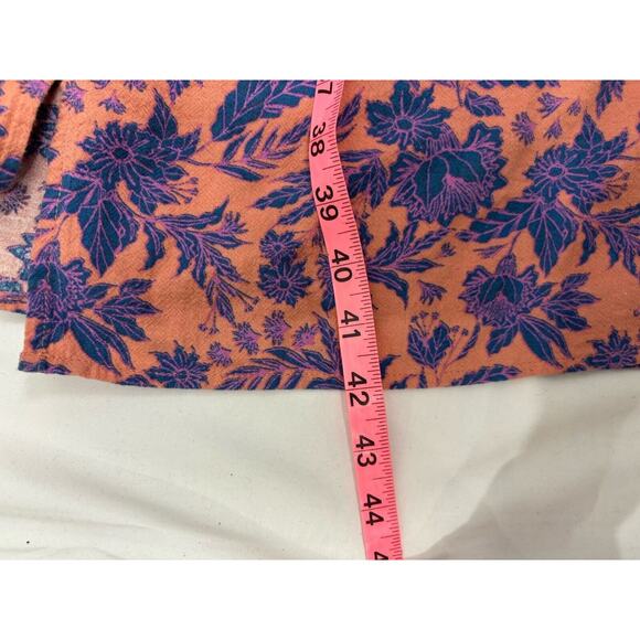 Universal Thread Floral Dress Tie Back Button Front Midi Pockets Cottagecore XS - Picture 9 of 11